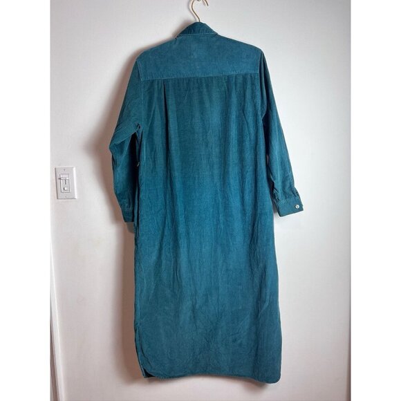 J.CREW OUTFITTERS Oarsman Dress Women Green Corduroy Maxi Vintage 8 - Picture 10 of 10
